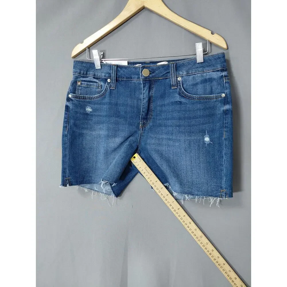 NWT Seven7 Weekend Short Blue Stretch Shorts Women Size 6